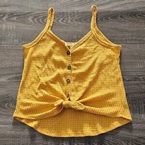 🌷 Sky and Sparrow waffle knit, tie front Tank Top 🌷